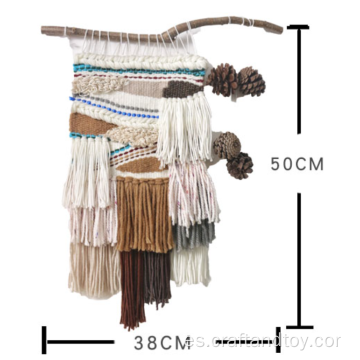 Kits de macrame colgando pared